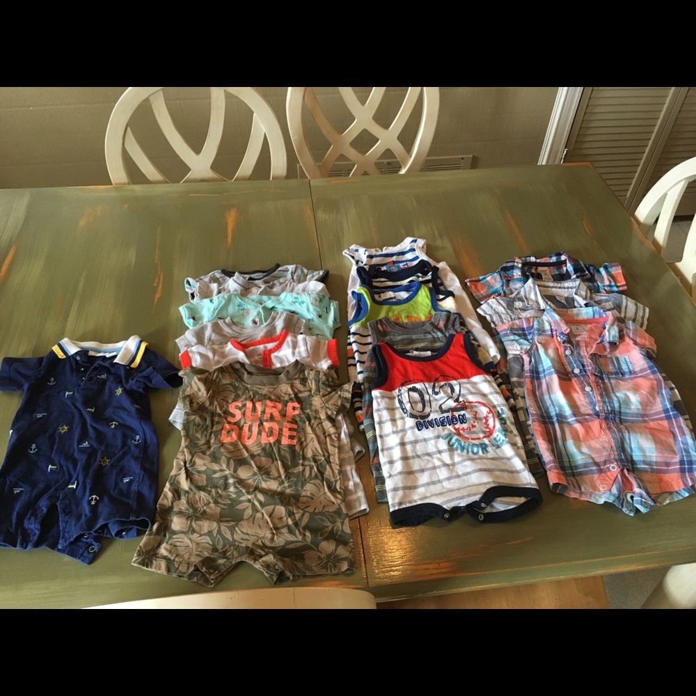 3-6 month baby boy summer Bundle